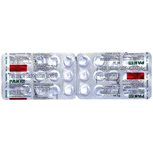 pan 20mg tablet 15's